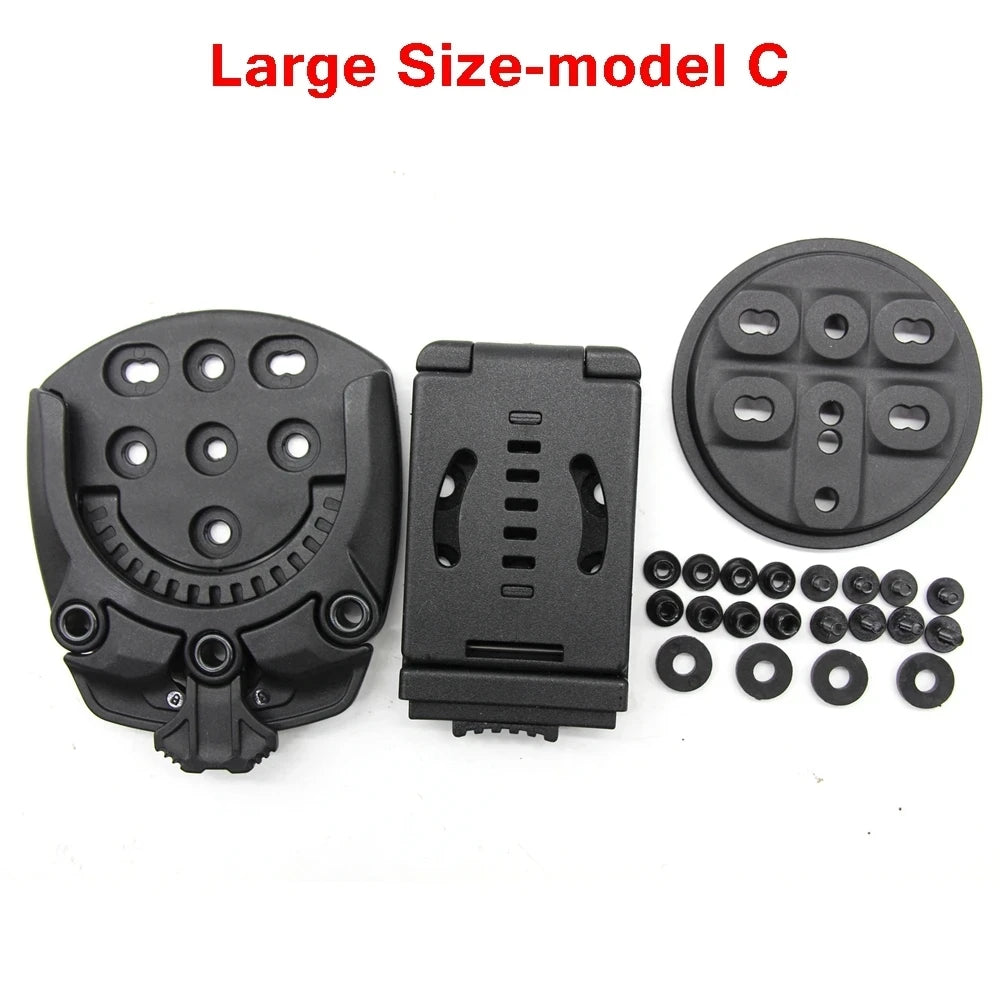 Tactical Gun Holster Molle Quick Disconnect Kit Tek-Lok Waist Clip Holster Adapter Knife Sheath Scabbard Equipment
