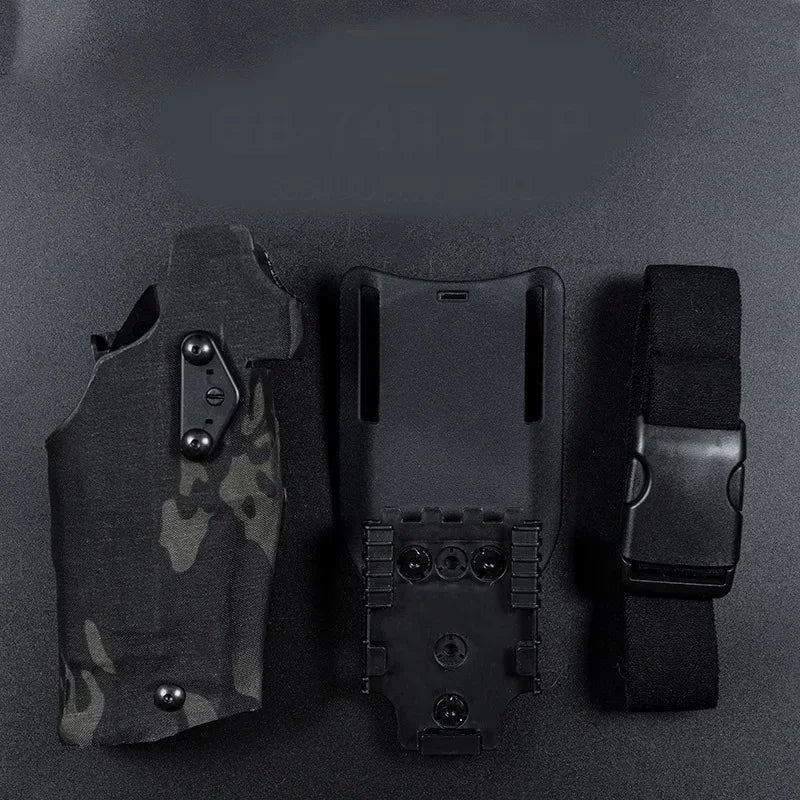 Tactical Universal Quick Release Gun Holster 6354DO Pistol Carry Case For Glk 17 with X300 X300U  Weapon Flashlight
