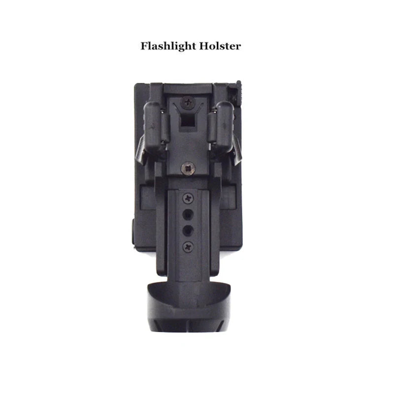 Tactical MOLLE Belt Baton Holster Spray Pouch Flashlight Holder Case Hunting Duty Security Self-defense Equipment