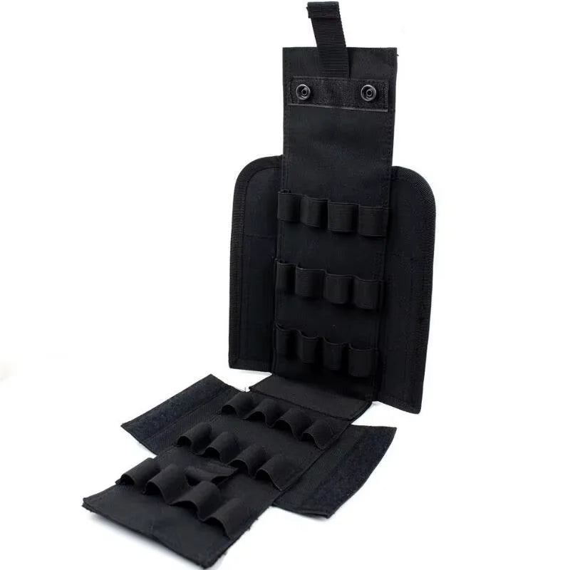Molle Bullets Pouch 25 Round 12GA 12 Gauge Ammo Shells Gun Reload Magazine Pouches Shotgun Cartridge Case Mag Bag Hunting Holder