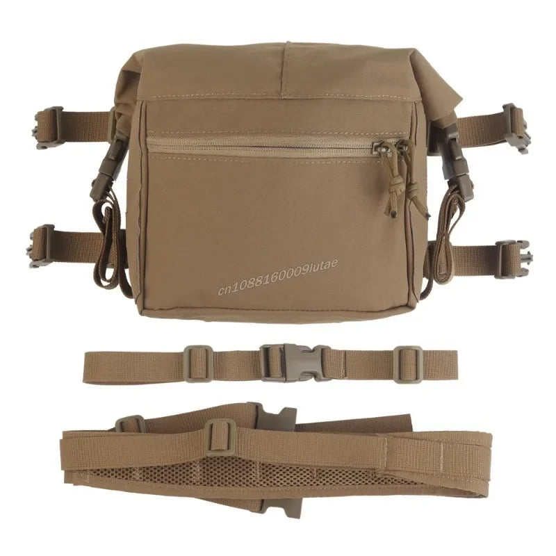 Tactical Alpha Chest Rig with Expansion Pack SS Style Load Bearing Vest (LBV) Alpha Expander Kit Pouch 34A Split MOLLE Equipment