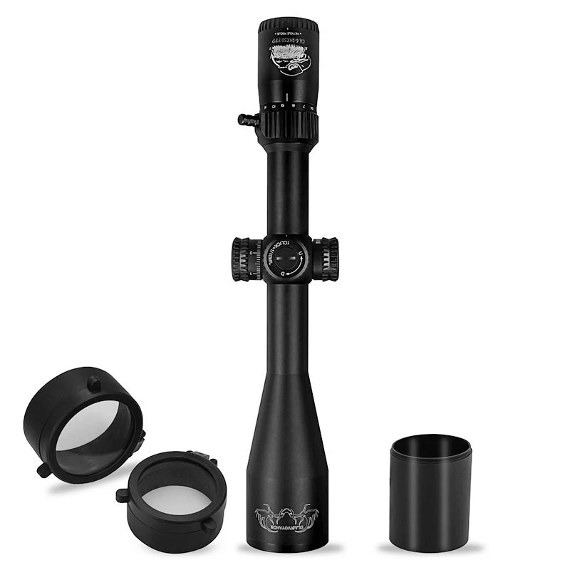 Bobcat King HD 6-24X50 FFP Tactical Sniper Sight First Focal Plane Side Parallax Air Gun Riflescope Etched Glass Optical Scope