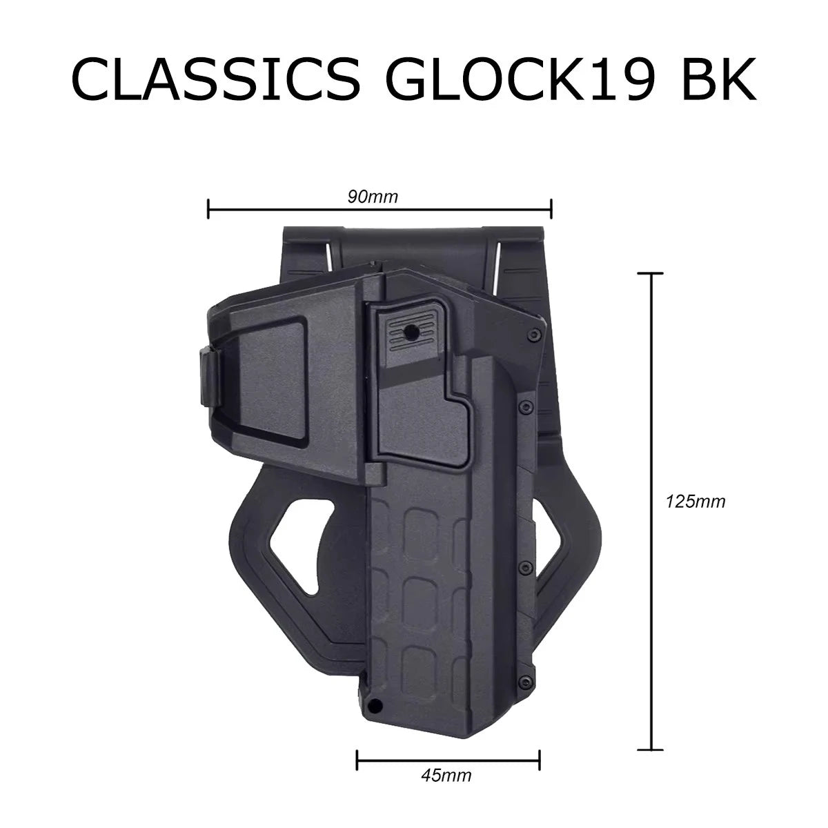 Right Hand Pistol Holster For Gen 1-4 Glock 17 19 Handgun With X300 XC1 Flashlight Airsoft 1911 P320 Movable Belt Gun Case