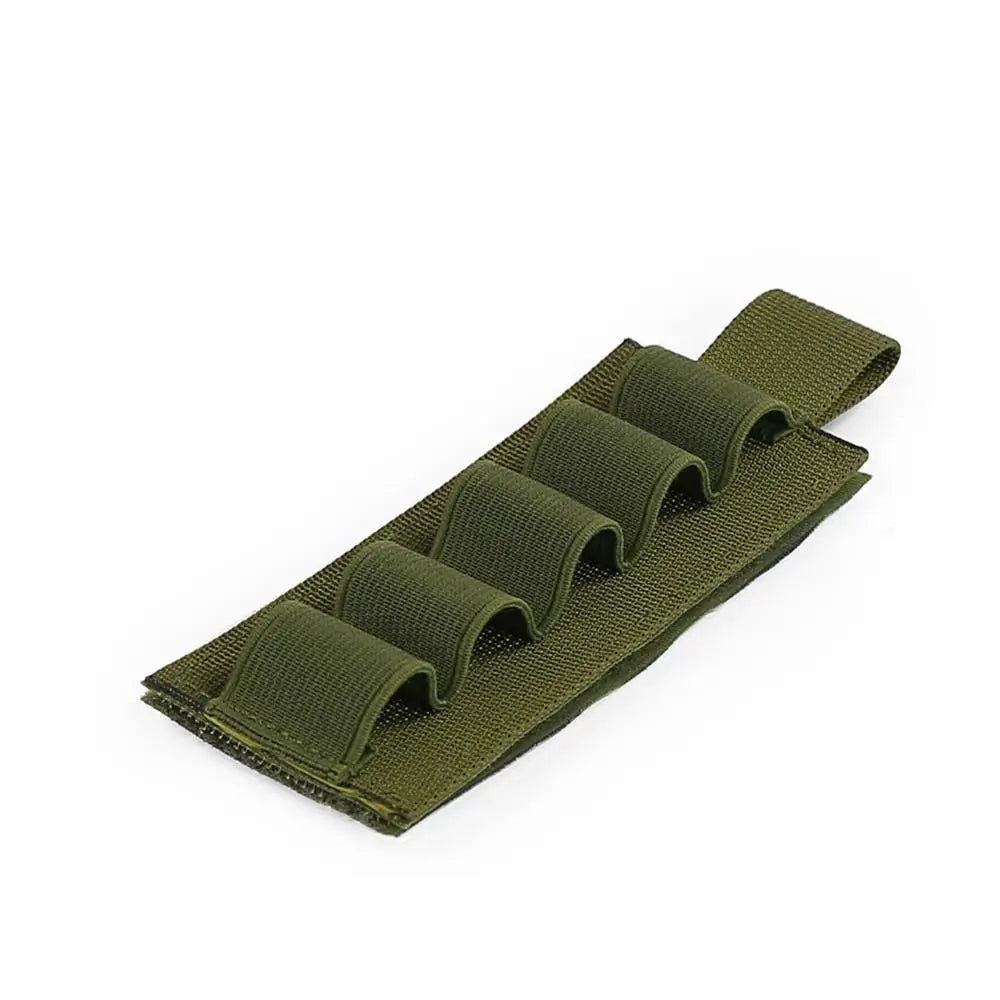 Tactical Shotgun Buttstock 7 / 5  Round 12 Gauge Hunting Shell Holder Ammo Carrier Holder Pouch Cartridge Durable