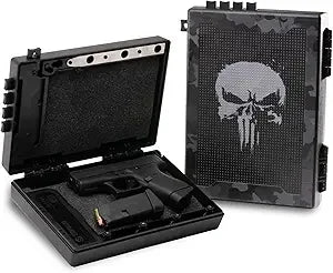STOPBOX PRO Gun Safe Alternative for Handgun Storage, Instant Access Portable Security Lock Box Gun Case, Lock Box for Car or Tr