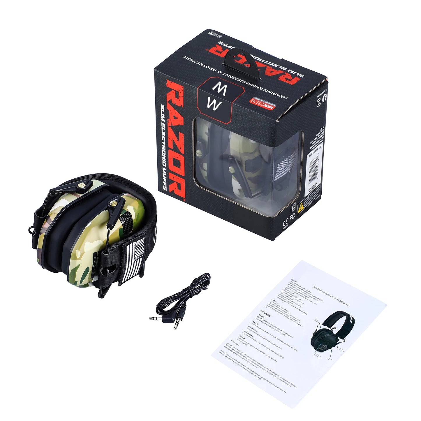 Original Military Tactical Electronic Shooting Earmuffs Outdoor Hunting Sound Pickup Noise Reduction Protection Hearing Headset