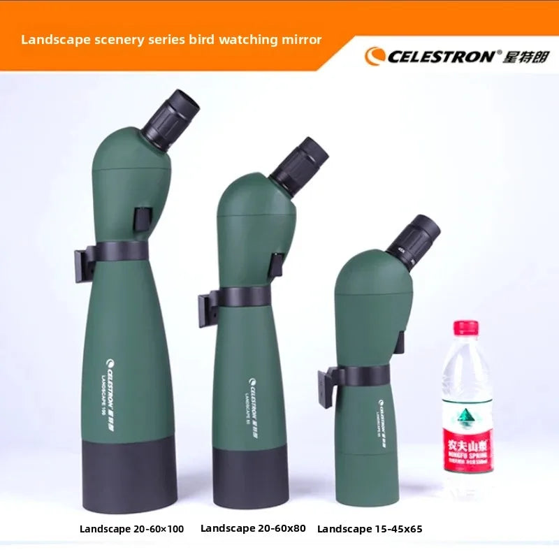 Celestron Landscape Zoom Spotting Scope Birder-Friendly 15-45x65 20-60x80 20-60x100 Magnification Power Outdoor Optics