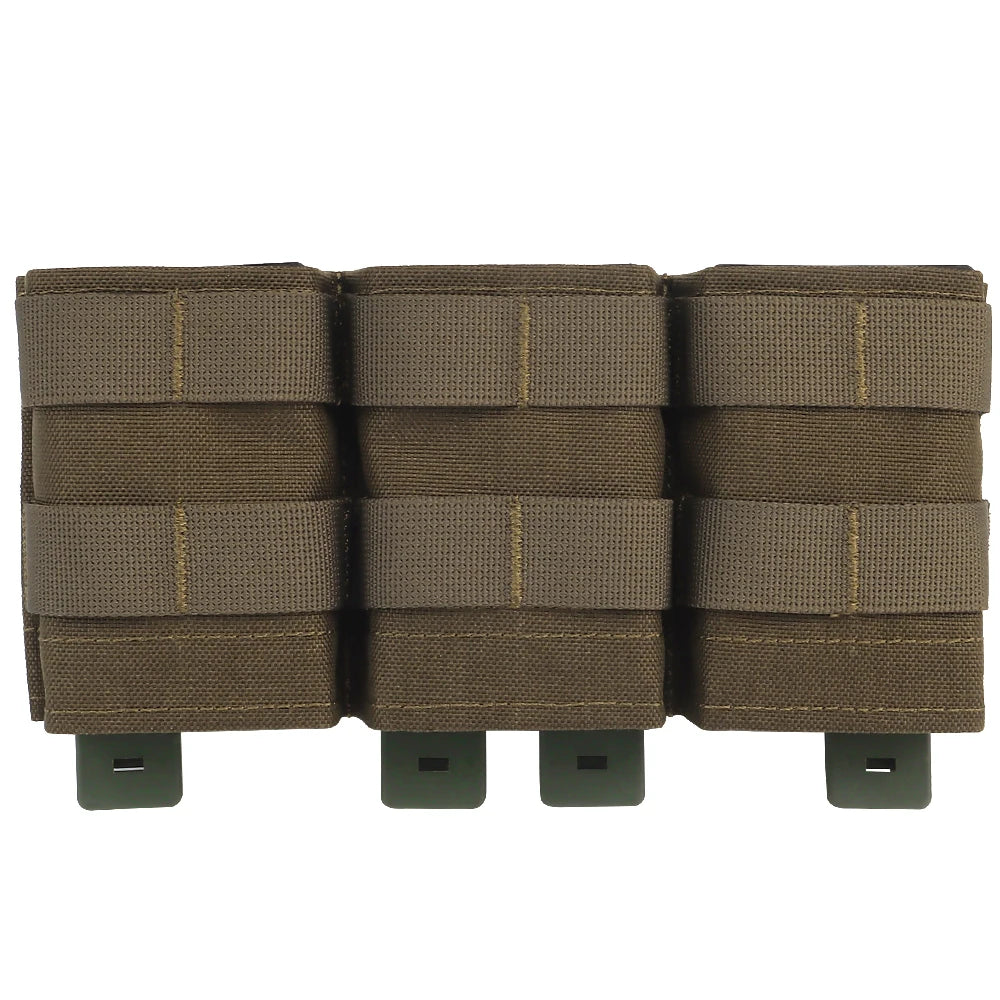 Tactifans Triple Medium 5.56 M4 KYWI Magazine Pouch Insert Open Malice Clip Strap 500D Nylon Tactical Hunting Equipment