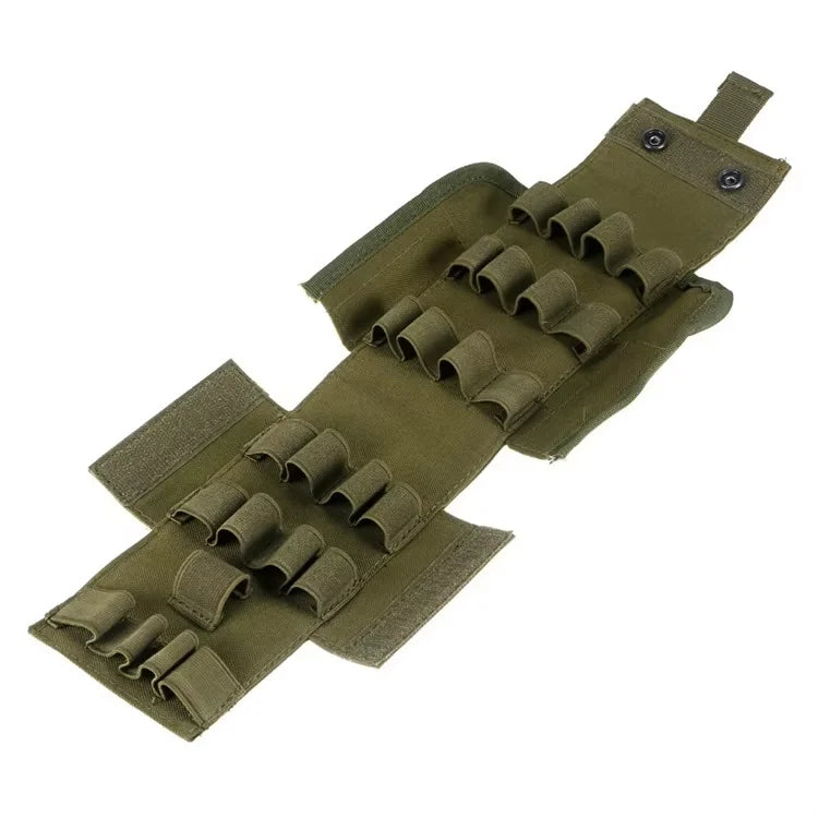 Molle Bullets Pouch 25 Round 12GA 12 Gauge Ammo Shells Gun Reload Magazine Pouches Shotgun Cartridge Case Mag Bag Hunting Holder