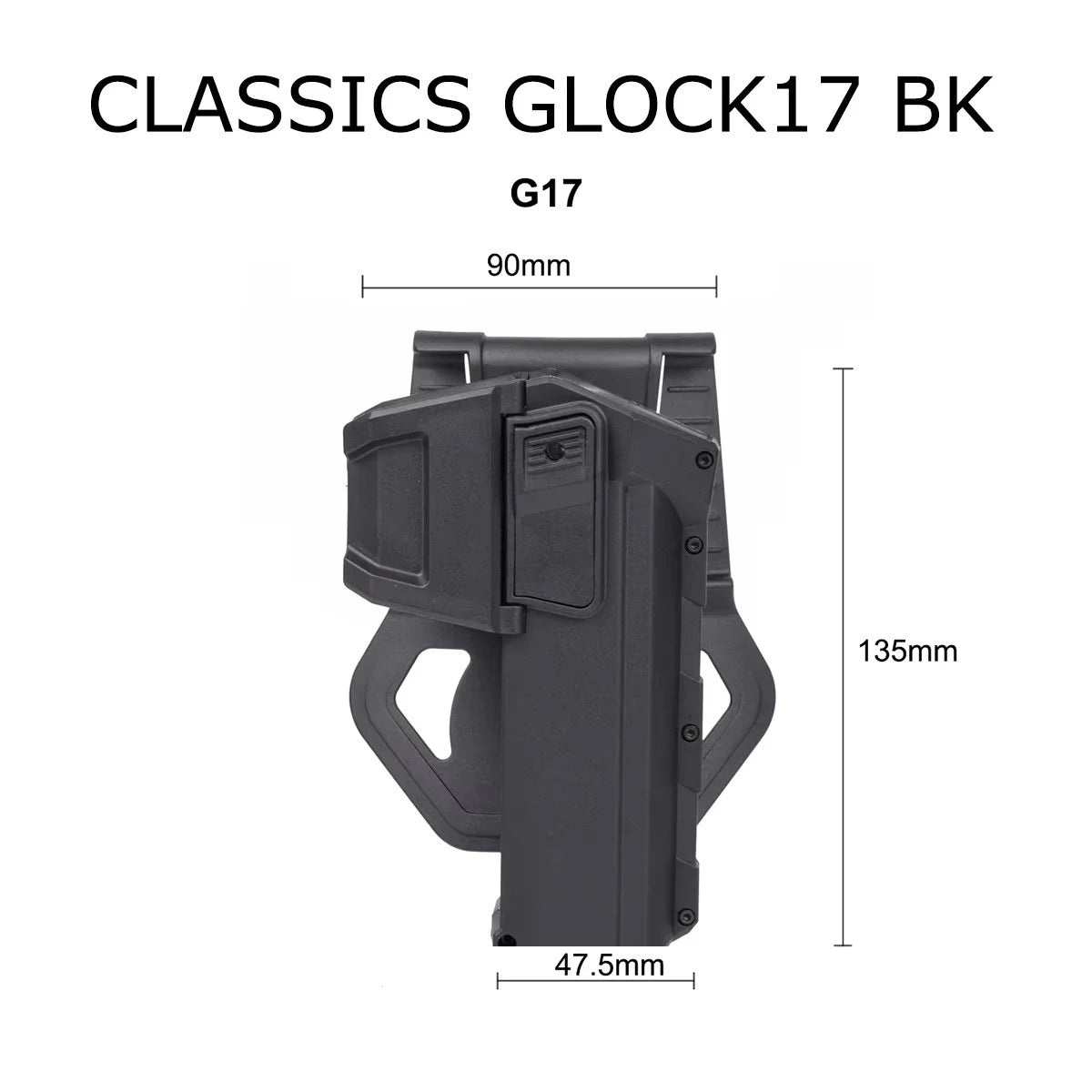 Right Hand Pistol Holster For Gen 1-4 Glock 17 19 Handgun With X300 XC1 Flashlight Airsoft 1911 P320 Movable Belt Gun Case