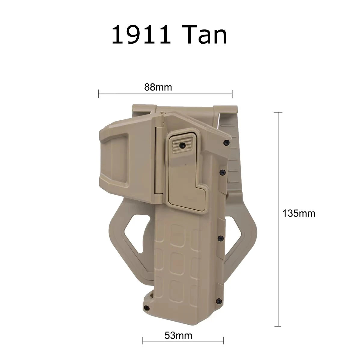 Right Hand Pistol Holster For Gen 1-4 Glock 17 19 Handgun With X300 XC1 Flashlight Airsoft 1911 P320 Movable Belt Gun Case