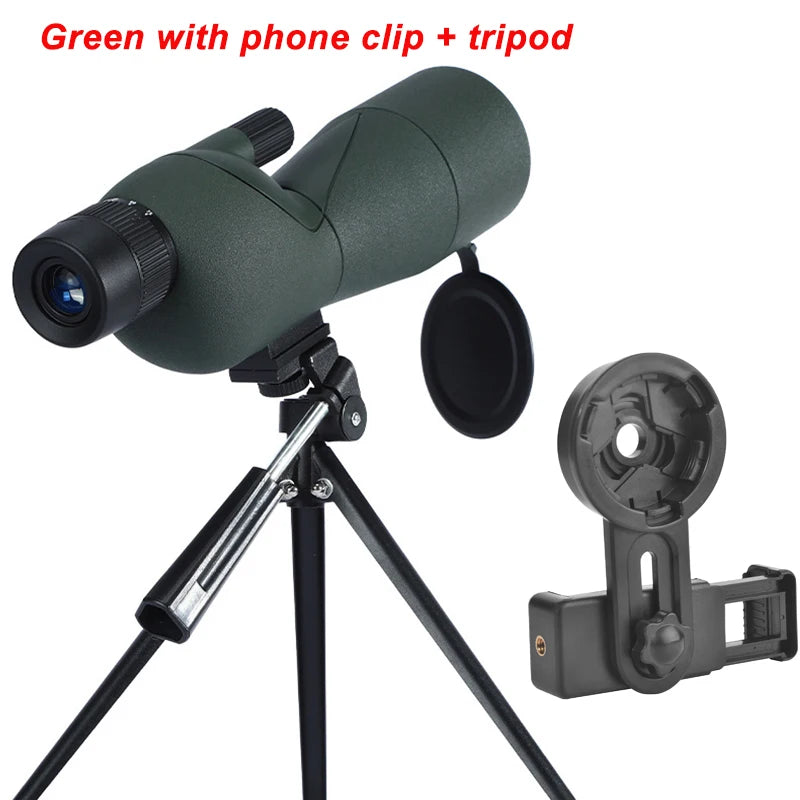 25-75x60 Spotting Scope Zoom Monocular high power telescope Bak4 Prism ED Lens For Outdoor Camping Bird Watching hunting