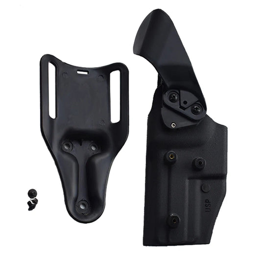 Military Tactics H&K Compact USP Pistol Leather Case Outdoor Shooting and Hunting Equipment Pistol Black