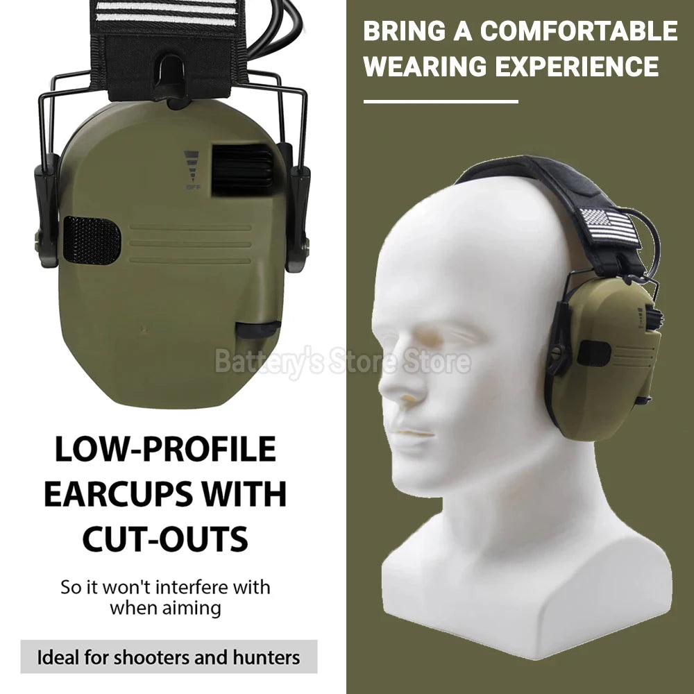 Honeywell Tactical Electronic Shooting Earmuff Anti-noise Headphone Sound Amplification Hearing Protection Headset Foldable