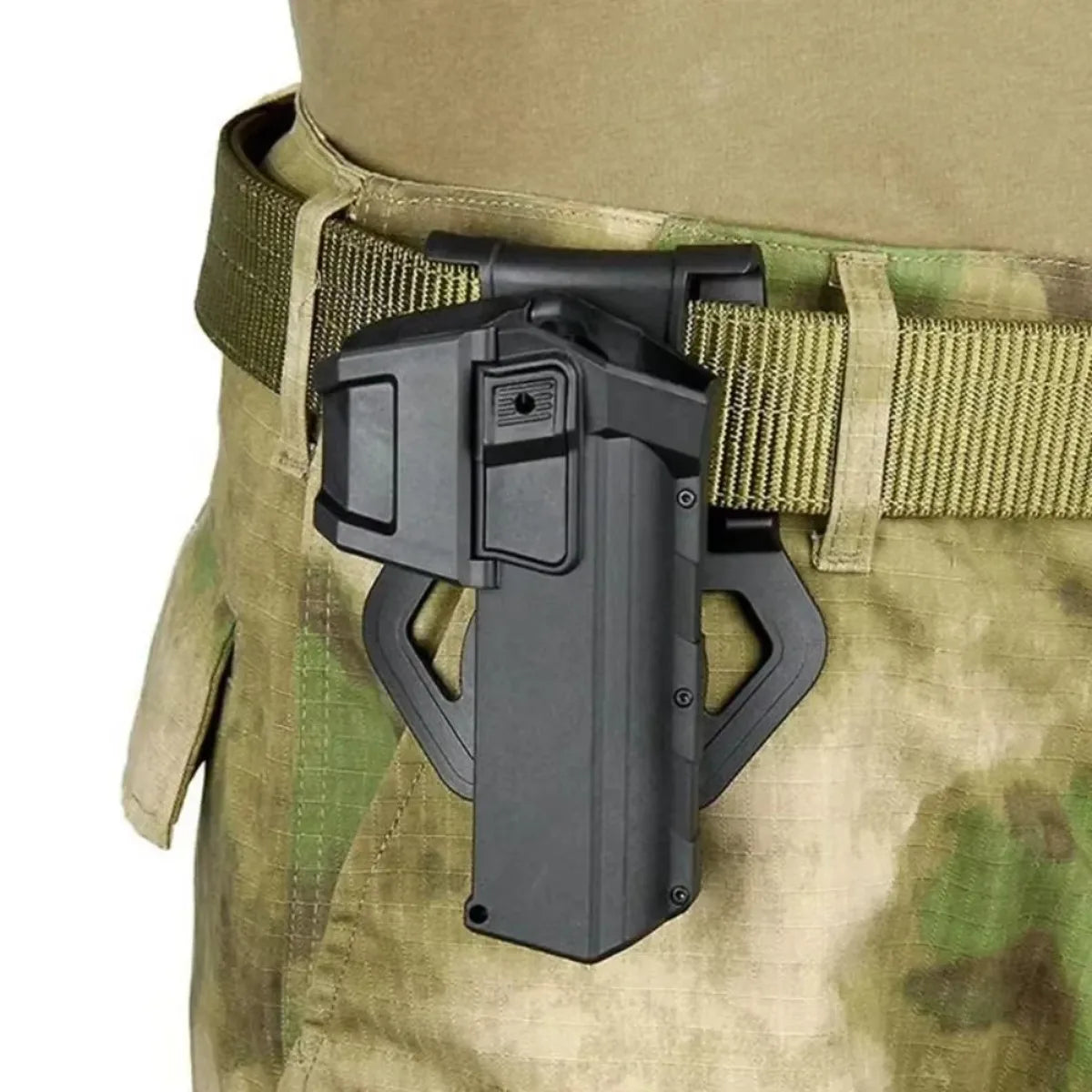 Right Hand Pistol Holster For Gen 1-4 Glock 17 19 Handgun With X300 XC1 Flashlight Airsoft 1911 P320 Movable Belt Gun Case