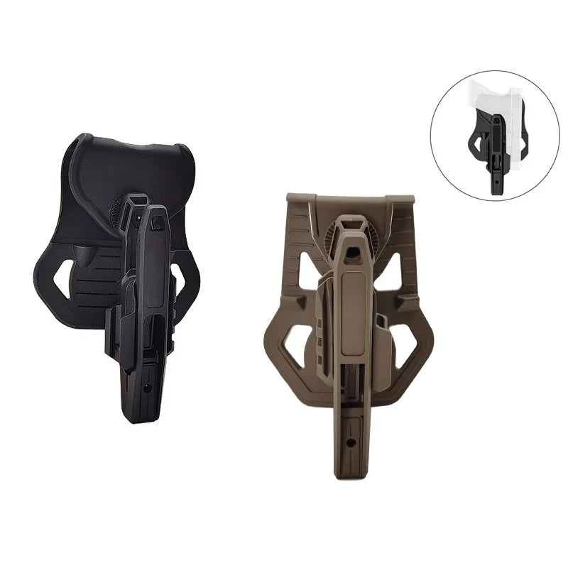 Tactical Gun Holster Hunting Waist Pisolt Holster 9mm Gun Case with Rail for Glock 9mm SW40 357