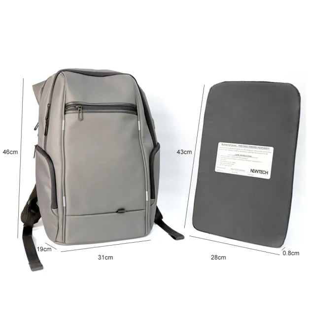 Military Tactical Self-Defense Bulletproof Backpack Waterproof Wear-Resistant NIJ IIIA.44 FBI SWAT Safety Protective Equipment