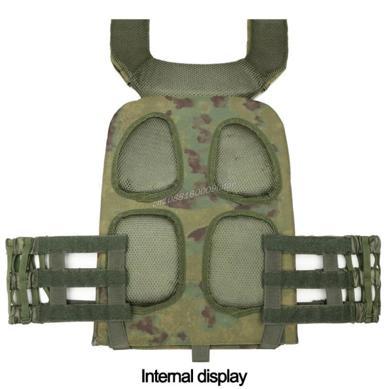 Tactical Plate Carrier Body Combat Training Chest Rig MOLLE  Equipment Adjustable Exercise Lightweight Load Bearing Vest