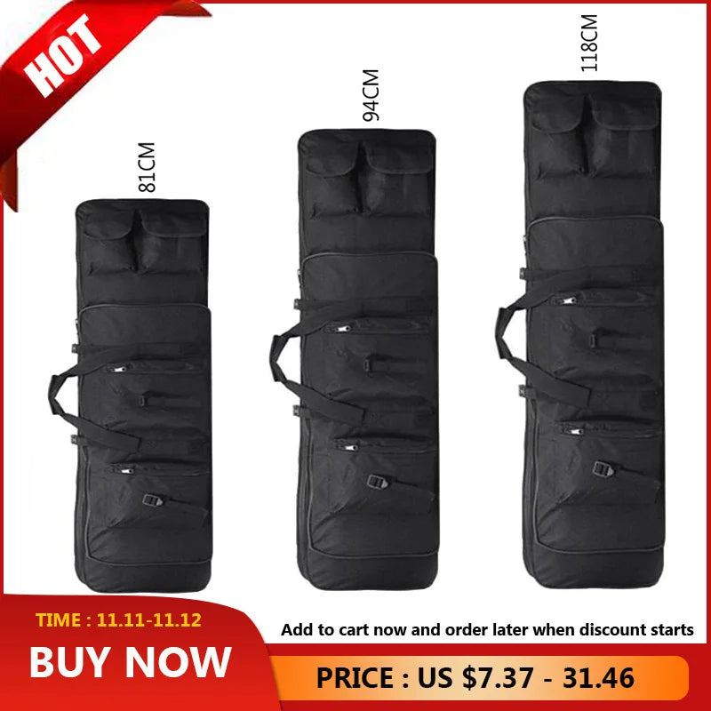 Tactical Gun Case Outdoor Hunting Rifle Bags for Airsoftsport Cs Games Guns Backpack with Adjustable Shoulder Strap