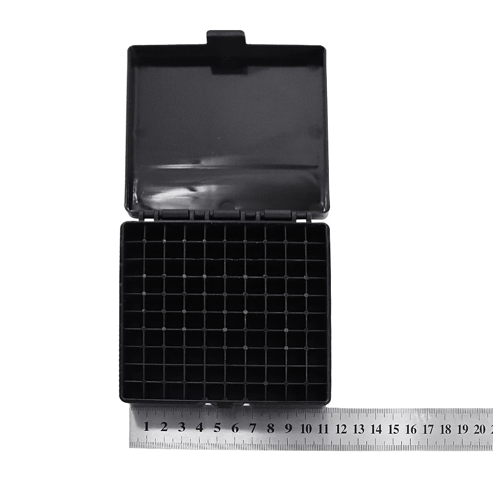 9mm Tactical Ammo Box 50/100 Rounds Shotgun Bullet Shell Holder Box Portable Rifle Cartridge Storage Case Flip-Top Bullets Can
