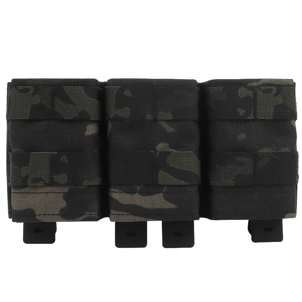 Tactifans Triple Medium 5.56 M4 KYWI Magazine Pouch Insert Open Malice Clip Strap 500D Nylon Tactical Hunting Equipment