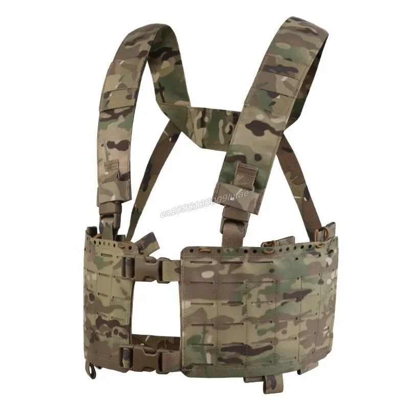 Tactical Alpha Chest Rig with Expansion Pack SS Style Load Bearing Vest (LBV) Alpha Expander Kit Pouch 34A Split MOLLE Equipment
