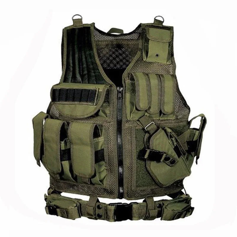 Military Equipment Tactical Vest, Police Training, Combat Body Armor, Army Paintball, Hunting, Airsoft, Molle Protective Vests