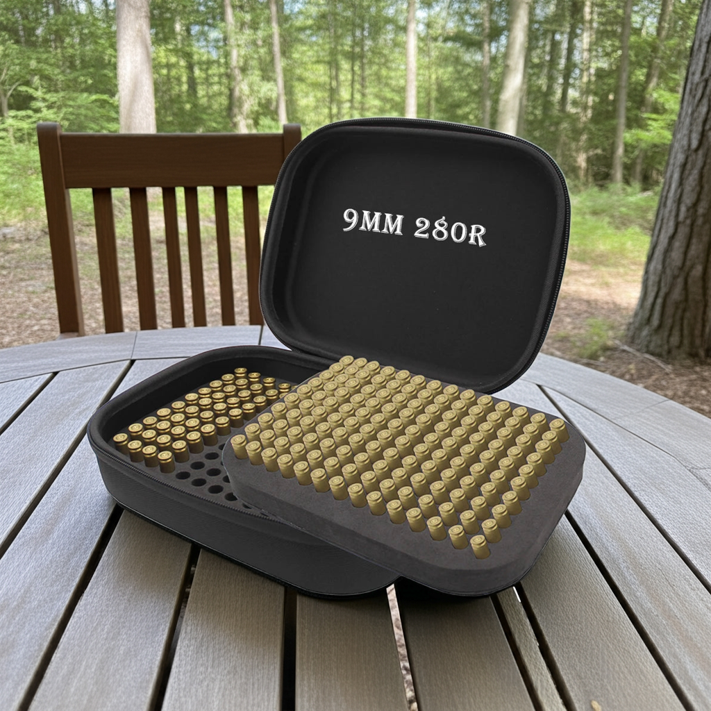 .223/5.56 9mm 12GA .22LR Box Ammo Pouch Outdoor Ammunition Box Bullet Holder Bag Cartridge Storage Case for Hunting Shooting