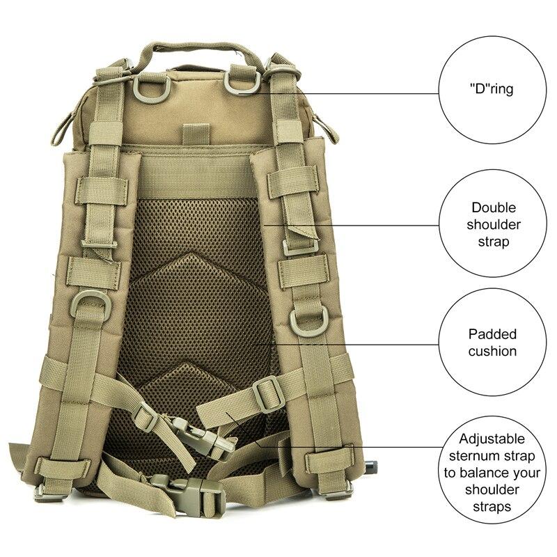 Outdoor Military Rucksacks 1000D Nylon 30L Waterproof Tactical